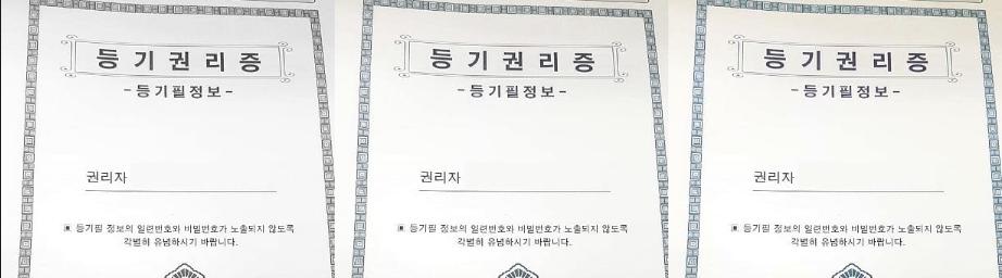 등기권리증 분실 했을때는?