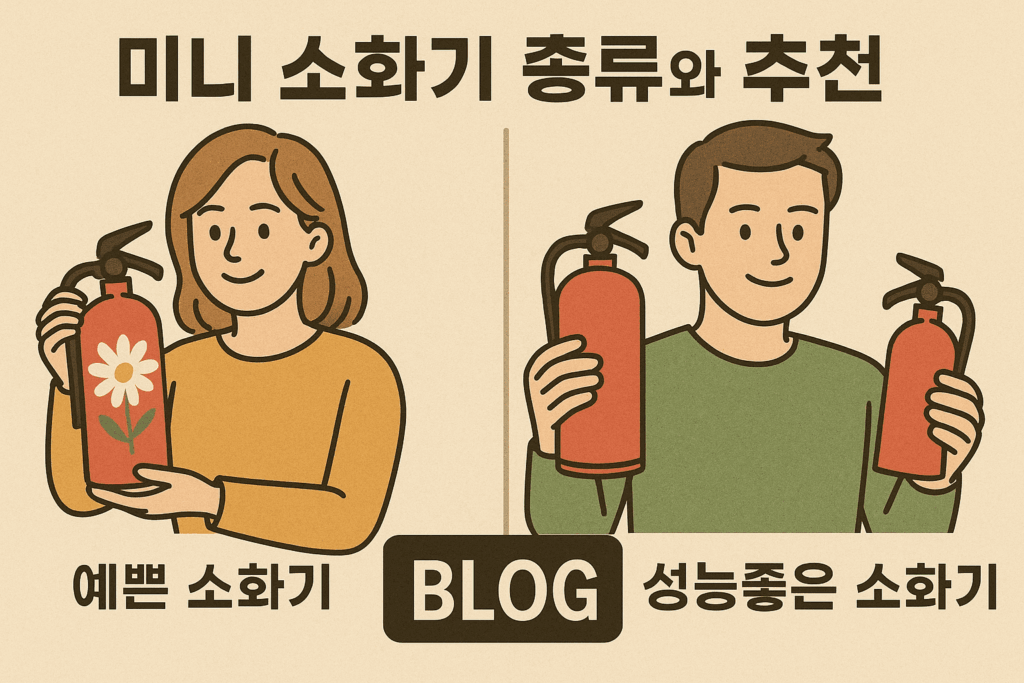 미니소화기 종류와 추천 '예쁜소화기, 성능좋은 소화기는?'