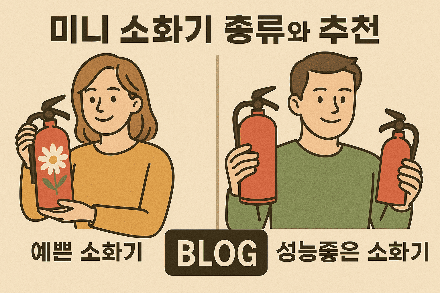예쁘고 성능좋은 미니 소화기 종류와 추천