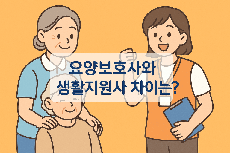 요양보호사와 생활지원사 차이는? ‘하는일, 취업 등’