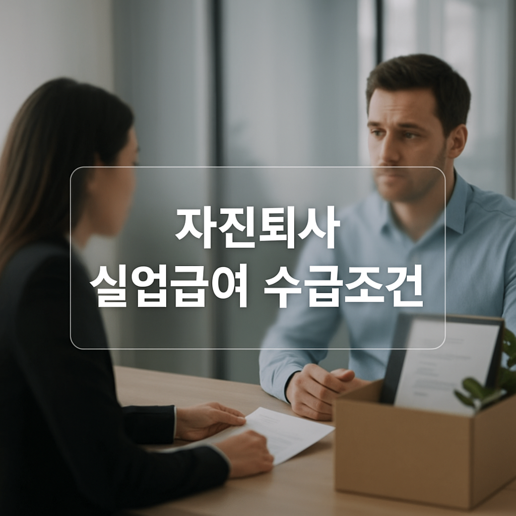 자진퇴사 실업급여 신청