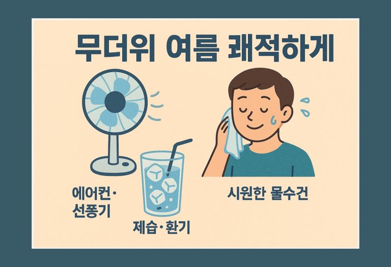 무더위 여름 준비 ‘꿉꿉한 여름 쾌적하게 만드는법’