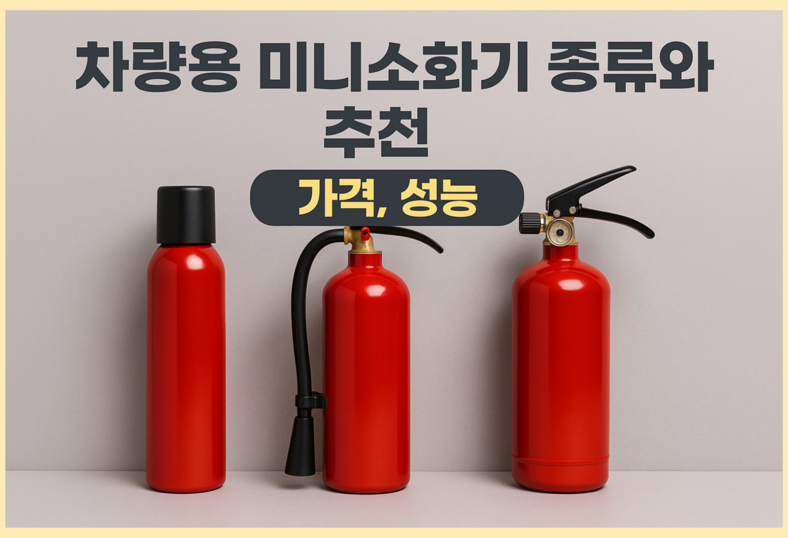 차량용 미니소화기 종류와 추천