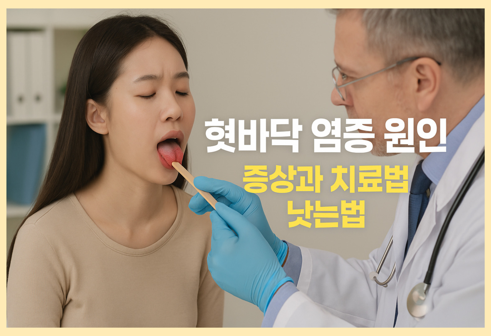 혓바닥 염증 원인과 증상 예방 및 관리법