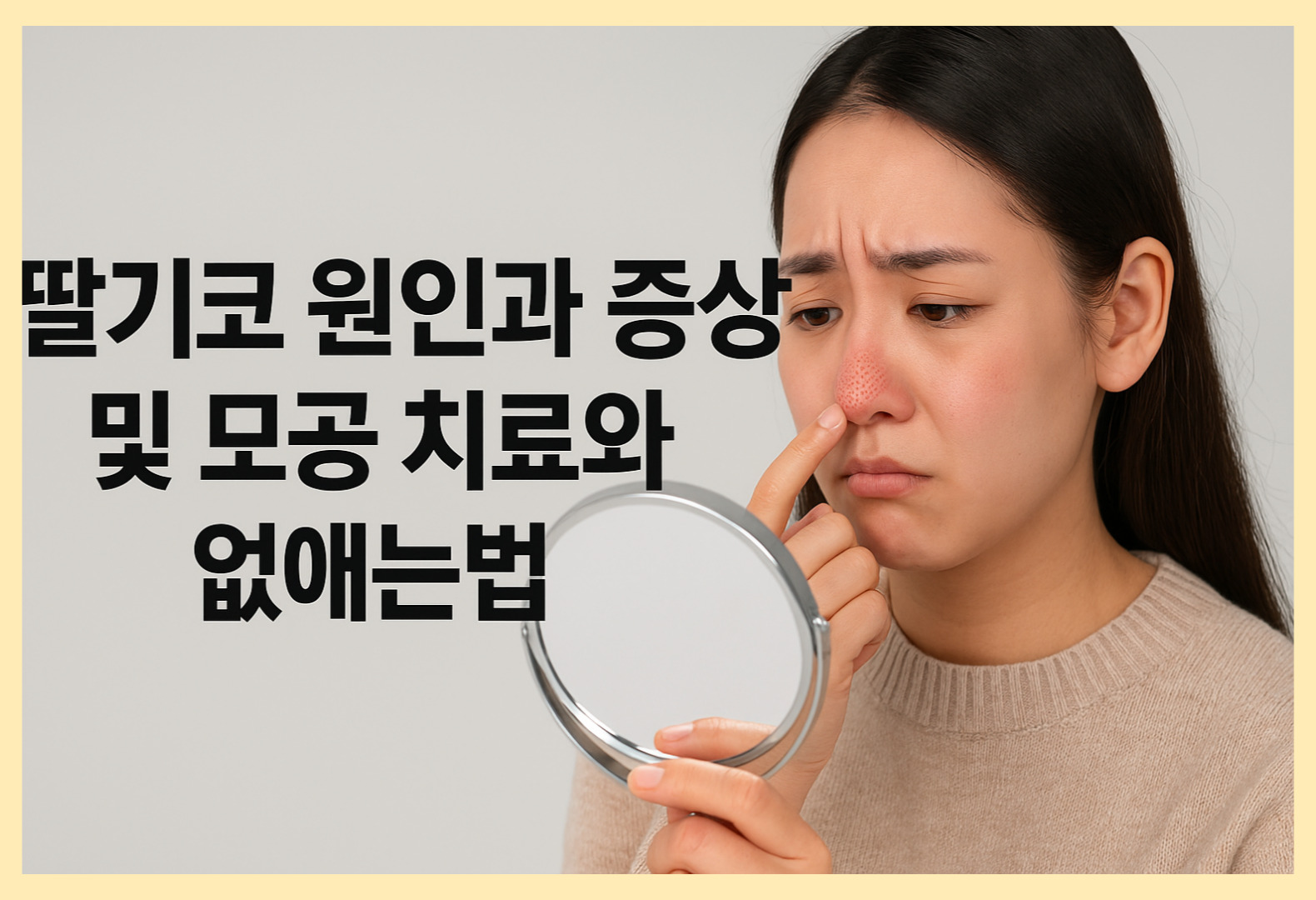딸기코 원인과 해결법 없애는법