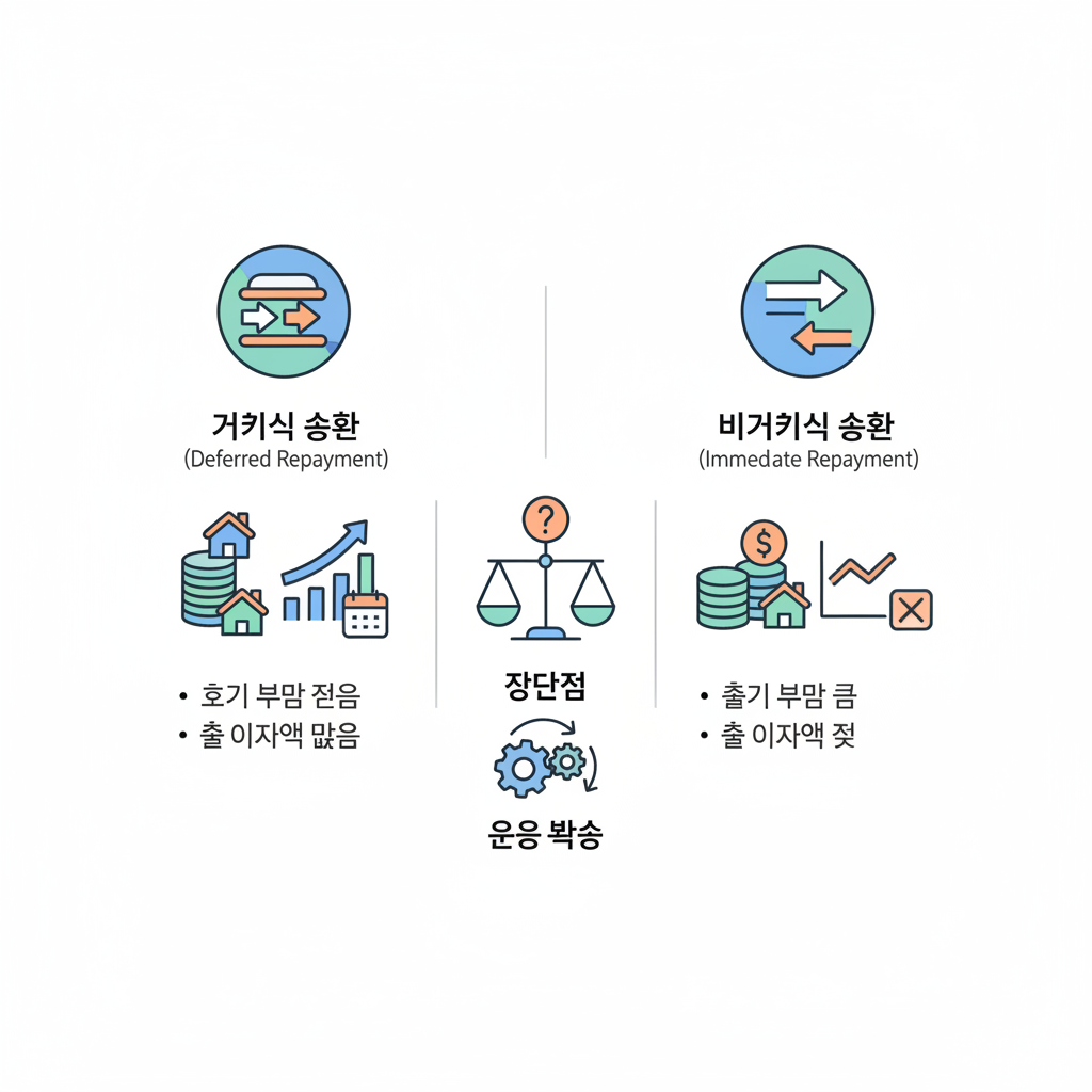거치식 상환, 비거치식 상환 차이점과 장단점 운용 방식
