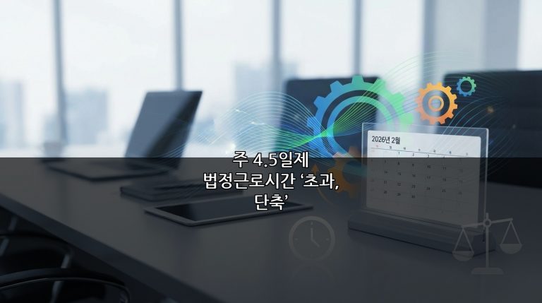 주 4.5일제 법정근로시간 ‘초과, 단축’