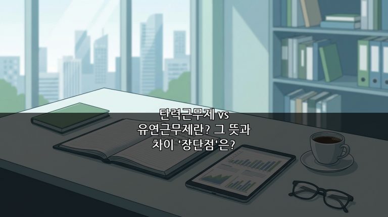 탄력근무제 vs 유연근무제란? 그 뜻과 차이 ‘장단점’은?