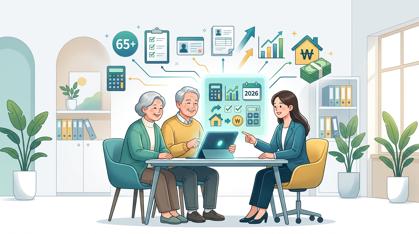 2026 기초연금 수급자격 및 금액 모의계산 방법