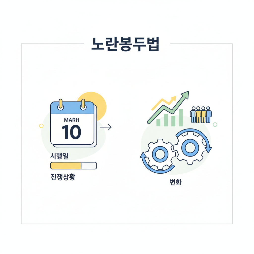 노란봉투법 시행일 3월 10일 '진행상황, 변화'