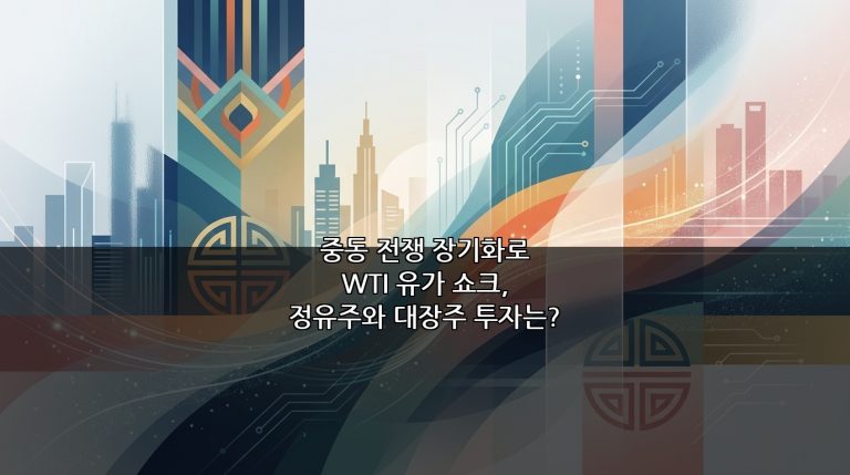 중동 전쟁 장기화로 WTI 유가 쇼크, 정유주와 대장주 투자는?