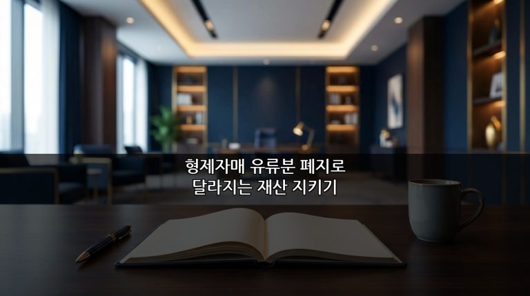 형제자매 유류분 폐지로 달라지는 재산 지키기