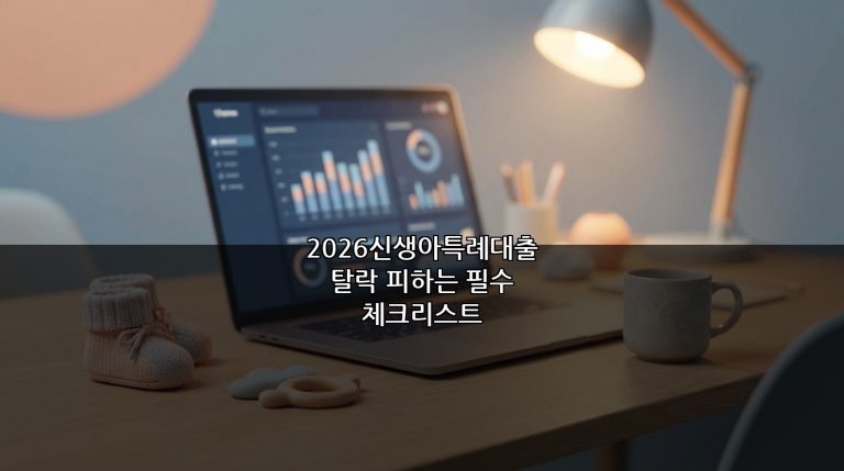 2026신생아특례대출 탈락 피하는 필수 체크리스트