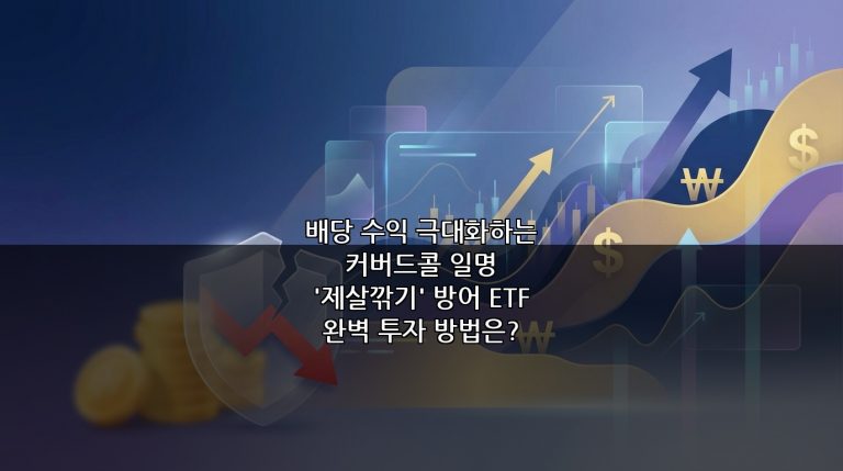 배당 수익 극대화하는 커버드콜 일명 ‘제살깎기’ 방어 ETF 완벽 투자 방법은?