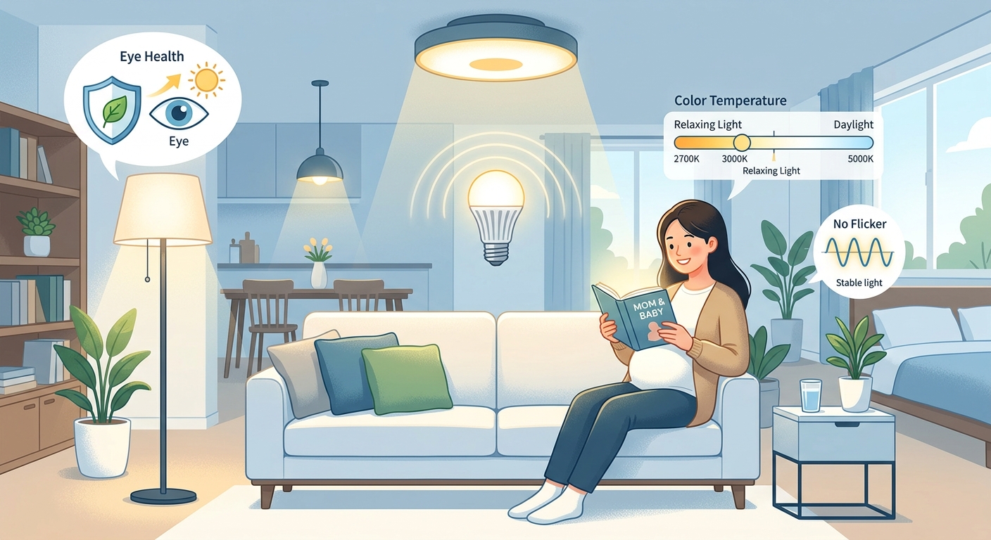 임산부 눈건강 지키는 LED조명 선택 방법은?