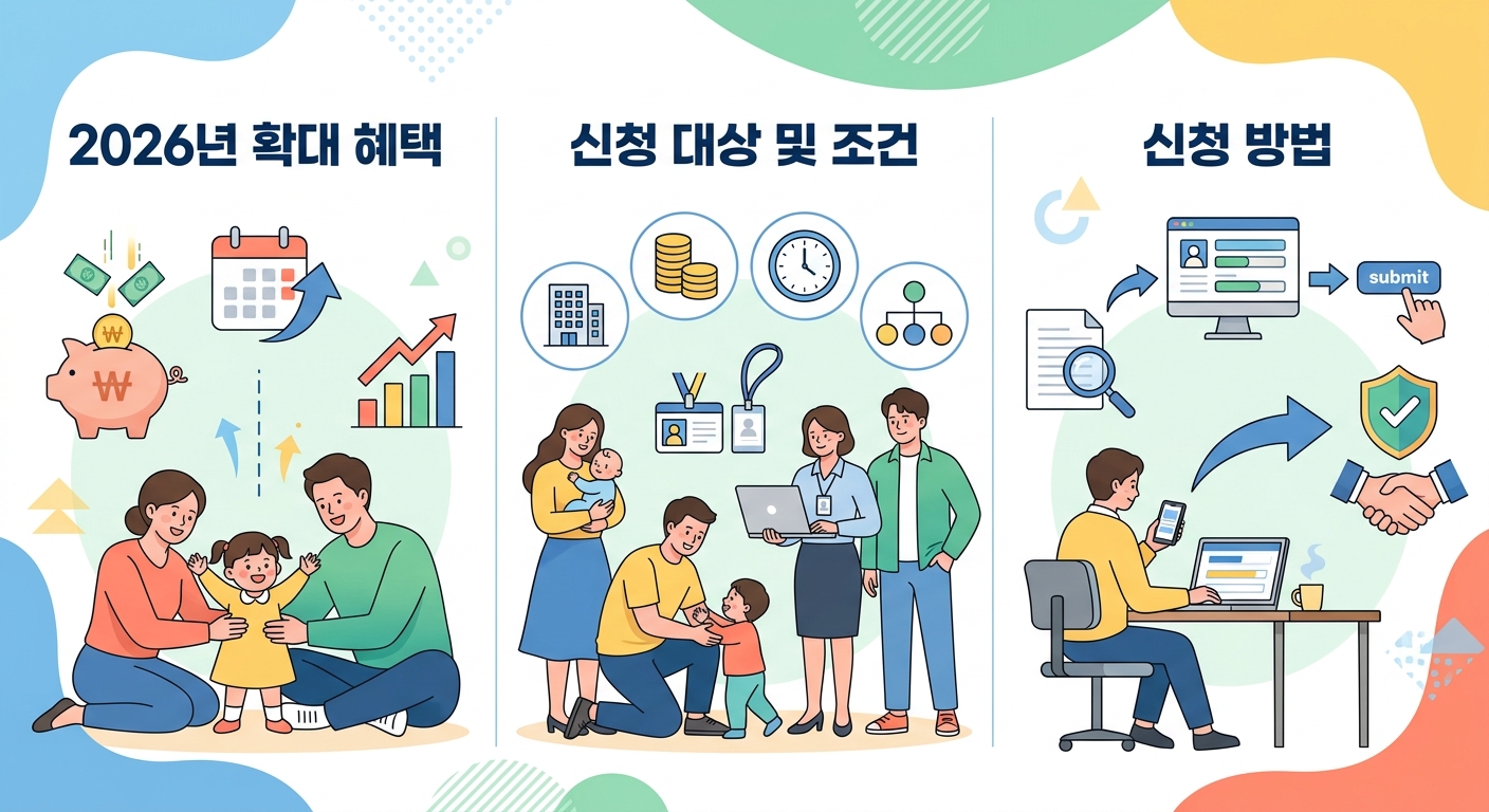 2026년 육아휴직 확대 혜택과 신청방법 '대상, 조건'