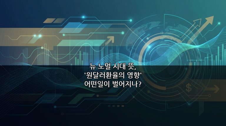 뉴노멀 시대 뜻, ‘원달러환율의 영향’ 어떤일이 벌어지나?